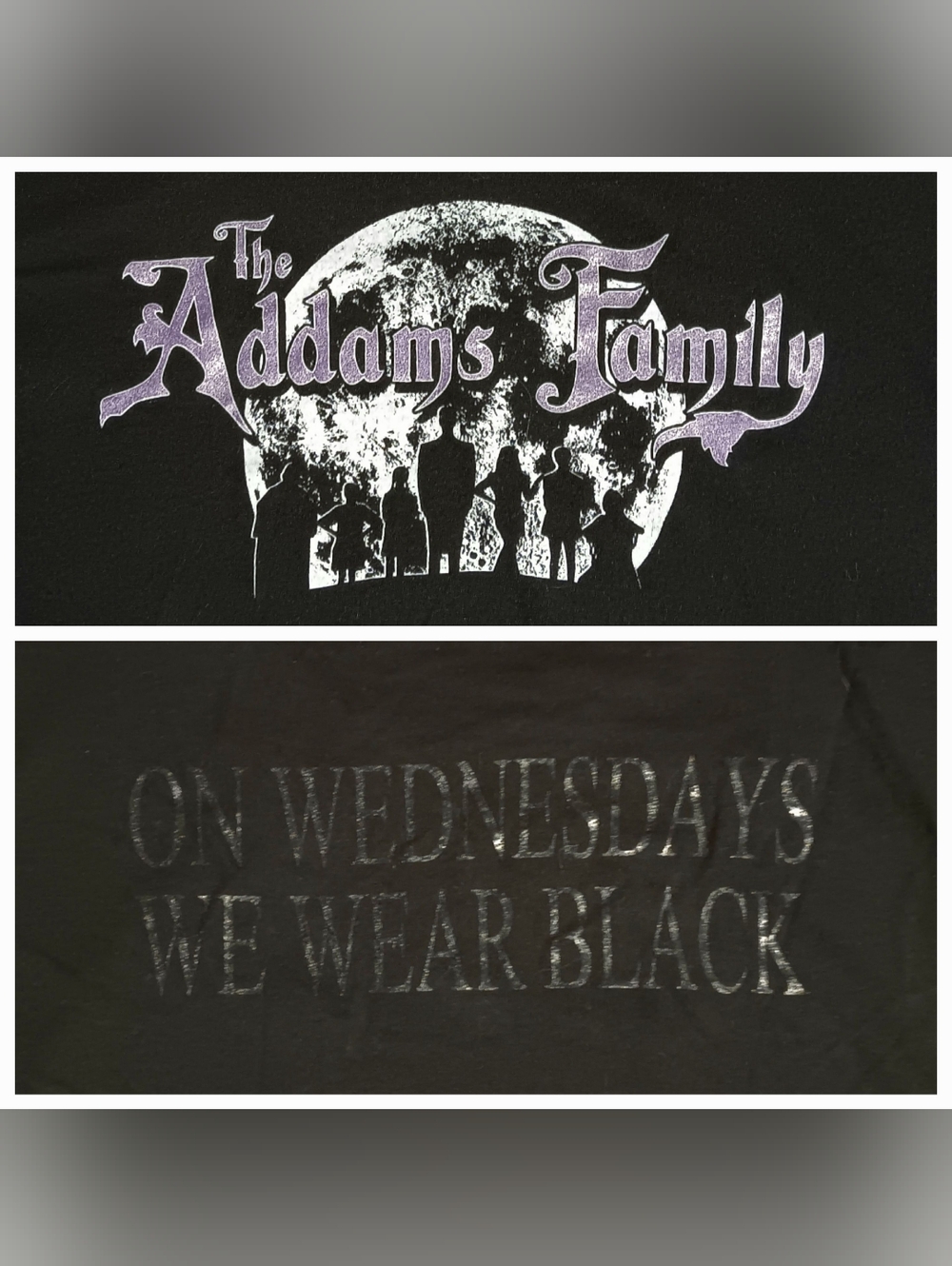 Addams Family Wednesday t-shirt wear black Large